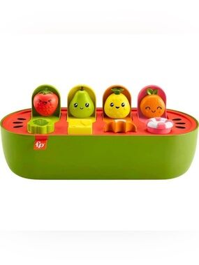 Fisher-Price Pop-Up Fruit Surprise Toy - Green/Red/Yellow/Orange